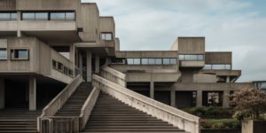 Neo-brutalism inspired building
